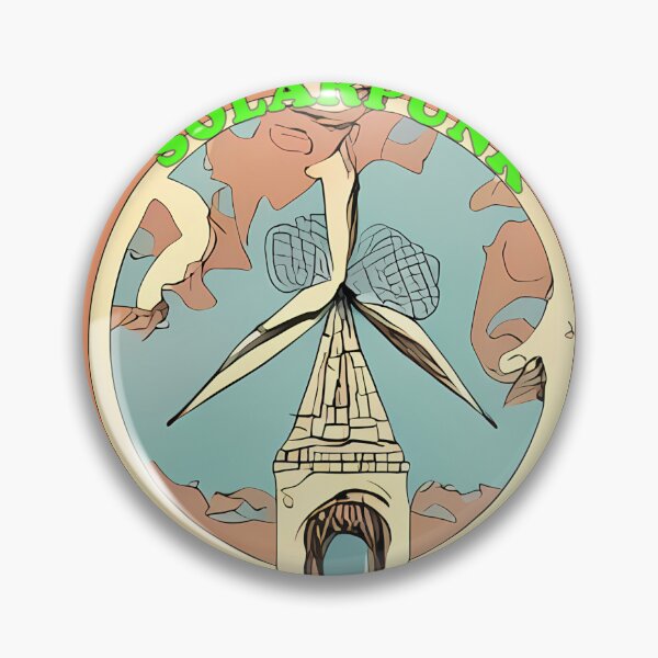 Item preview, Retro Solarpunk logo designed and sold by TheeSolarPunk.
