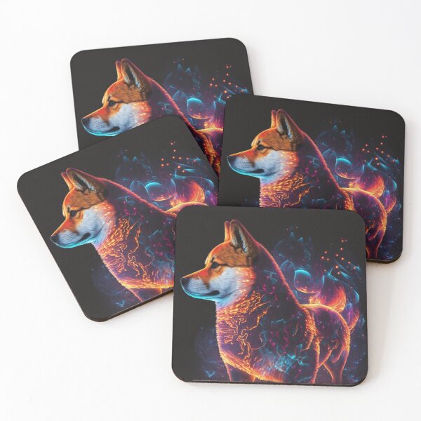 Item preview, Cyber Fire Shiba Inu designed and sold by AxeWave.