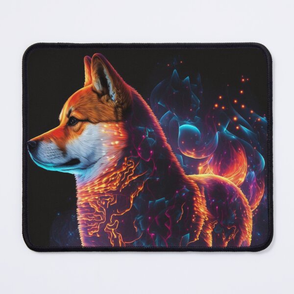 Item preview, Cyber Fire Shiba Inu designed and sold by AxeWave.