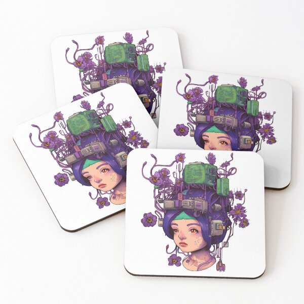 Item preview, Electric blossom girl designed and sold by Abstraktz.