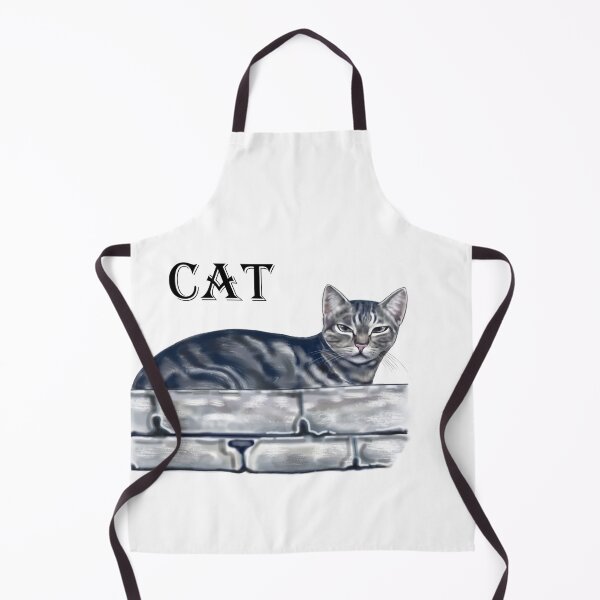 Item preview, gray cat on the wall designed and sold by bonjourmadame4.
