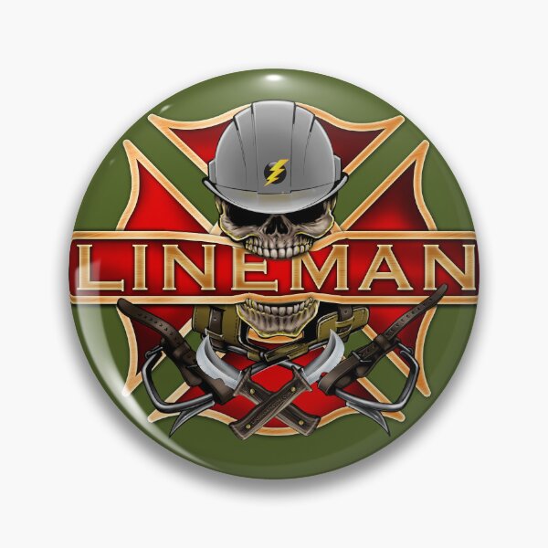 Item preview, Lineman Badge Of Honor designed and sold by RPTHOR.