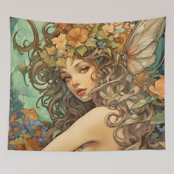 Item preview, Lady And The Leaves designed and sold by MTJ-Mushrooms.