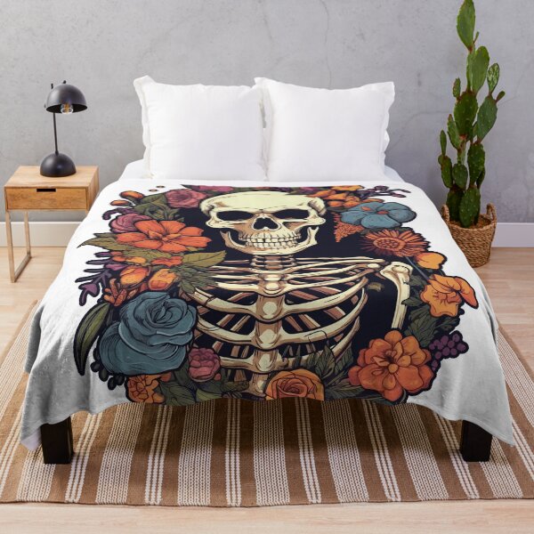 Item preview, Skeleton and Flowers | Bones and Botany designed and sold by TVEX19.