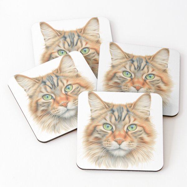 Item preview, Colored Pencil Cat Face designed and sold by UlDesigns.