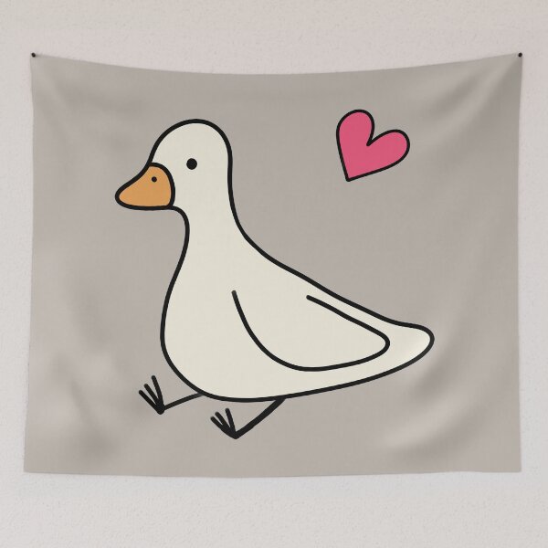 Item preview, Goose heart doodle designed and sold by mareeka.