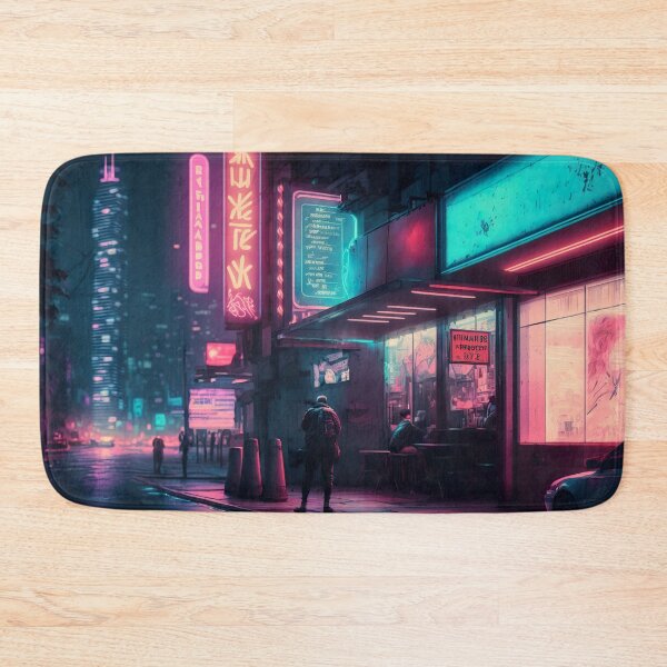 Item preview, Neon Nights in the Cyber Megacity designed and sold by Venon28.