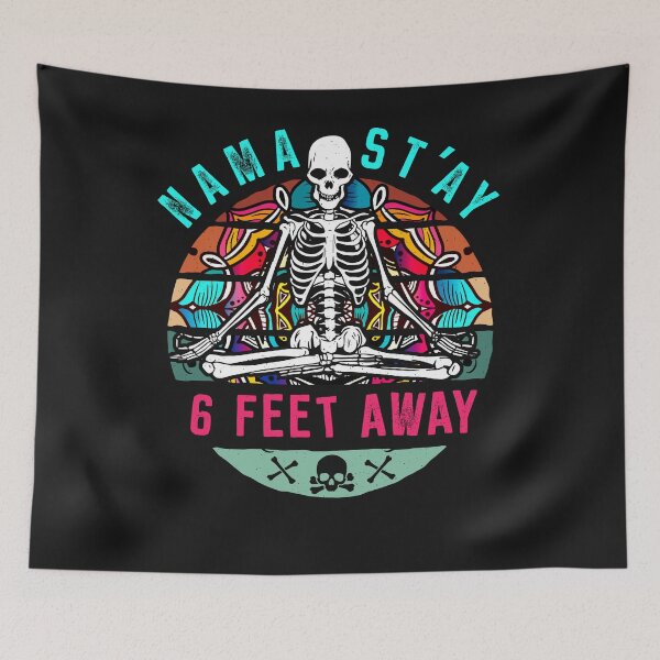Item preview, Yoga Namaste 6 Feet Away I Funny Sarcastic designed and sold by ChrisFeil.