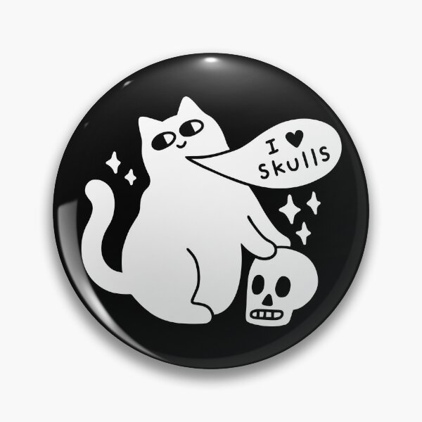 Item preview, I Loves Skulls Cat designed and sold by obinsun.