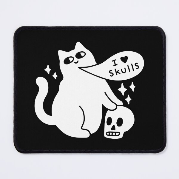 Item preview, I Loves Skulls Cat designed and sold by obinsun.