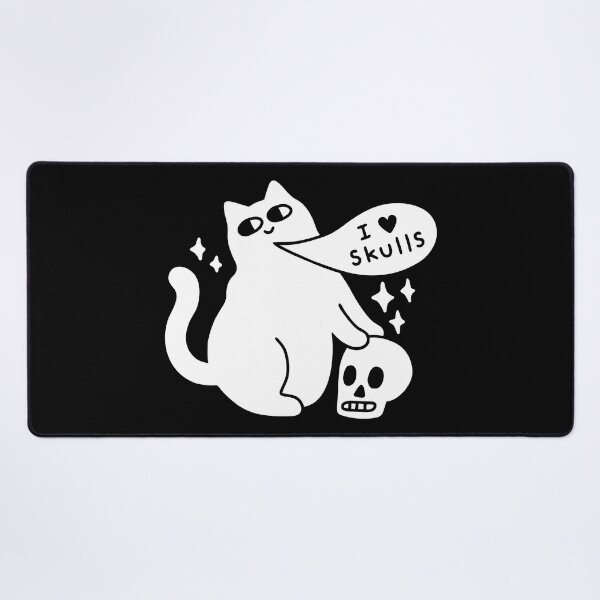 Item preview, I Loves Skulls Cat designed and sold by obinsun.