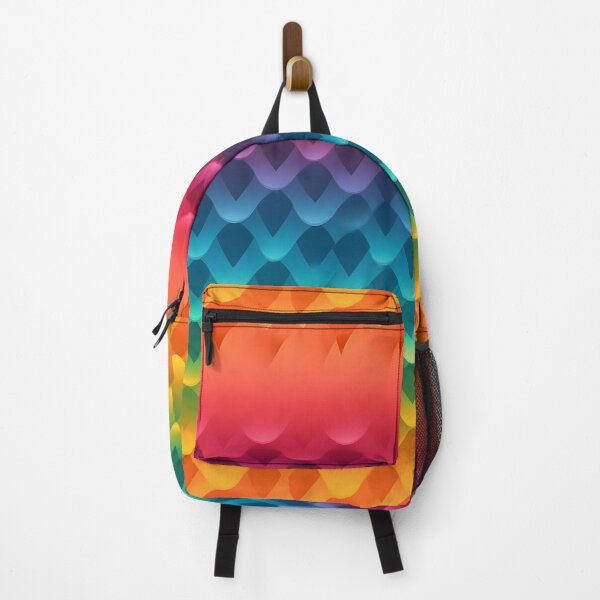 Item preview, Colorful Rainbow Gradient Scales Pattern designed and sold by UlDesigns.