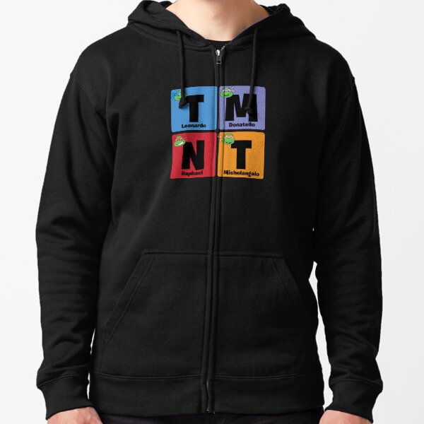 Teenage Mutant Ninja Turtles TMNT Periodic Group Zipped Hoodie