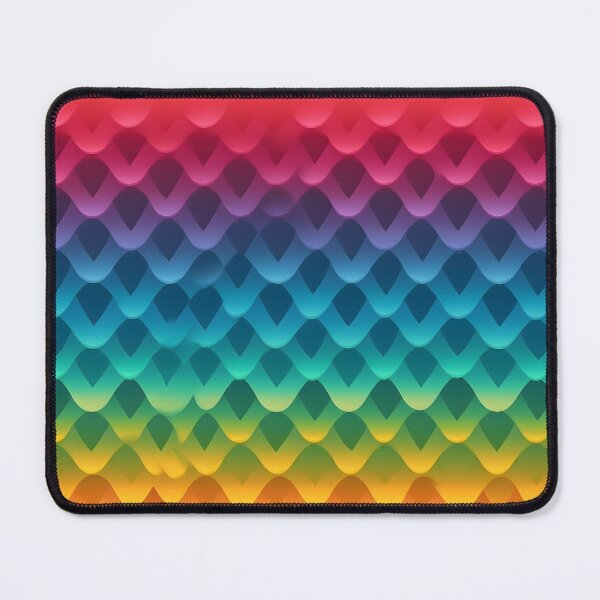 Item preview, Colorful Rainbow Gradient Scales Pattern designed and sold by UlDesigns.