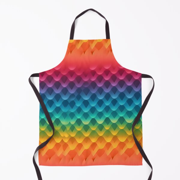 Item preview, Colorful Rainbow Gradient Scales Pattern designed and sold by UlDesigns.