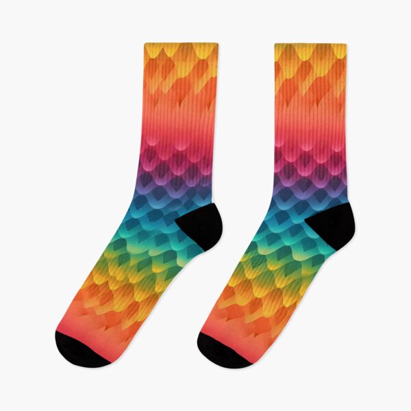 Item preview, Colorful Rainbow Gradient Scales Pattern designed and sold by UlDesigns.