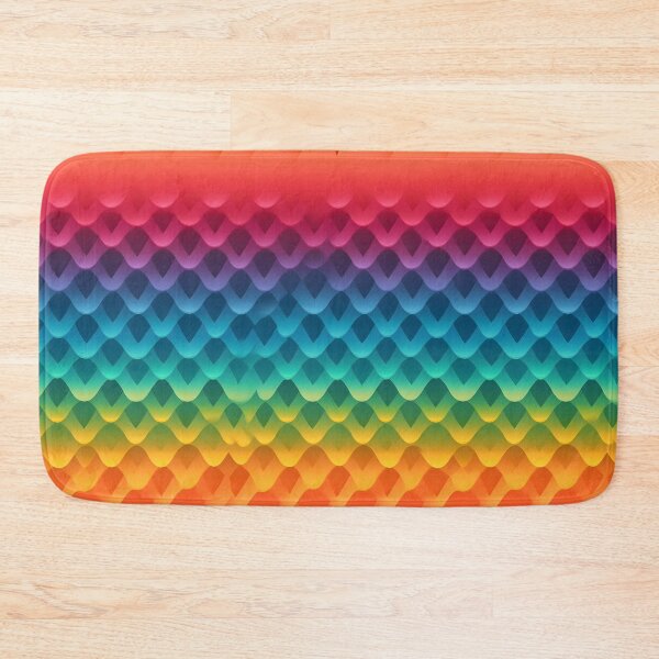 Item preview, Colorful Rainbow Gradient Scales Pattern designed and sold by UlDesigns.