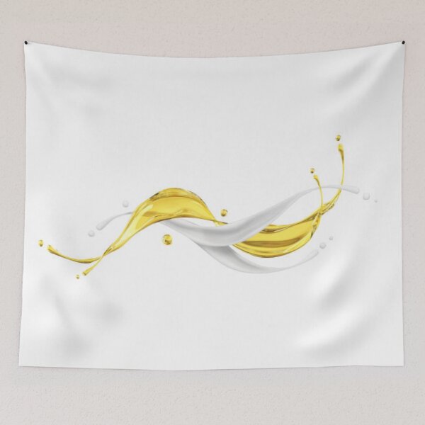 Item preview, Floral Oil with Cream Splash designed and sold by MTShoppingLine.