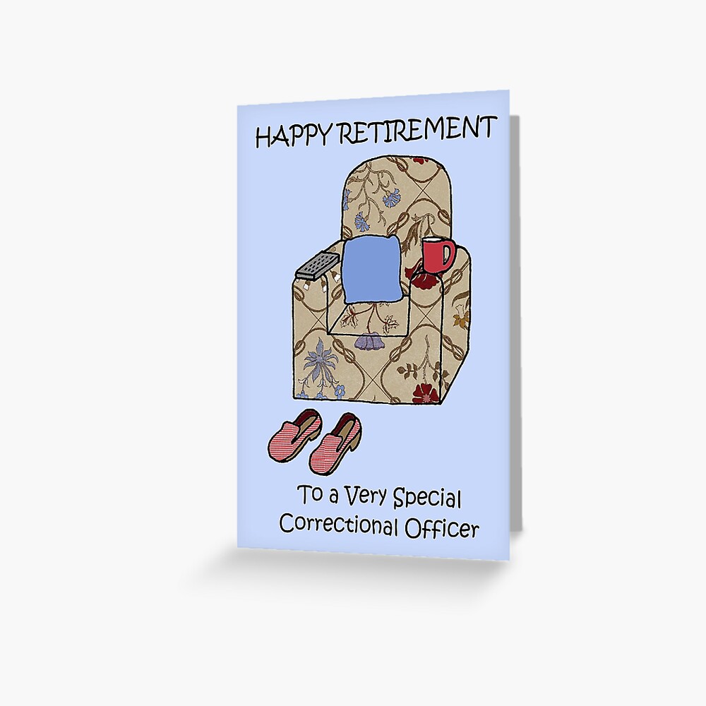 "Correctional Officer Happy Retirement" Greeting Card by KateTaylor Redbubble