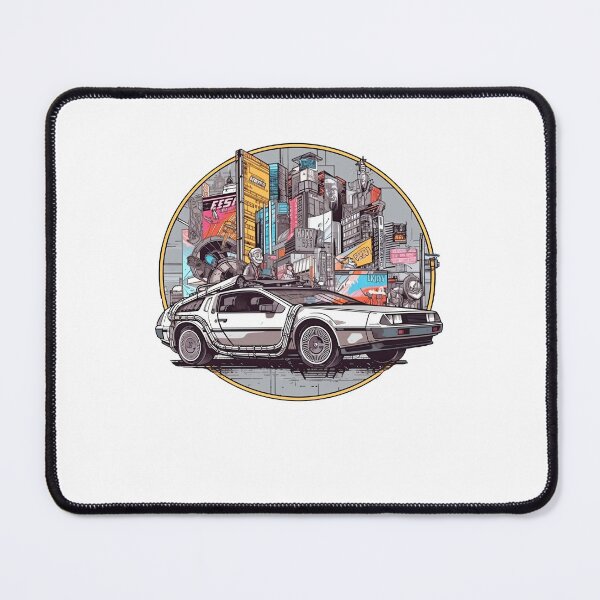 Item preview, Retro DeLorean inspired car art mashup mix designed and sold by TeePulseMania.