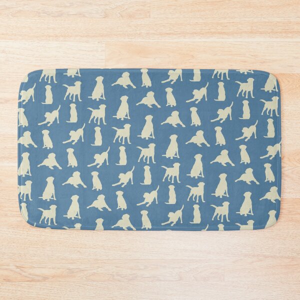 Item preview, Playful Labrador_beige on blue designed and sold by quinnhopp.