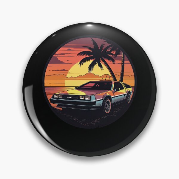 Item preview, DeLorean inspired car Sunset reflection designed and sold by TeePulseMania.