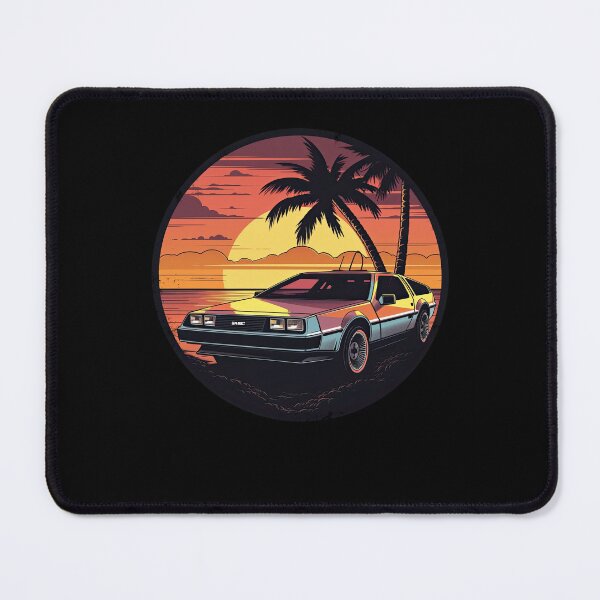 Item preview, DeLorean inspired car Sunset reflection designed and sold by TeePulseMania.