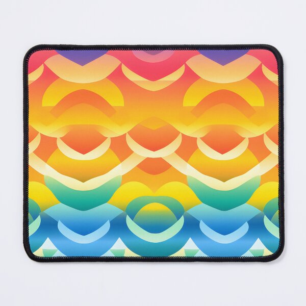 Item preview, Colorful Rainbow Gradient Waves Pattern designed and sold by UlDesigns.
