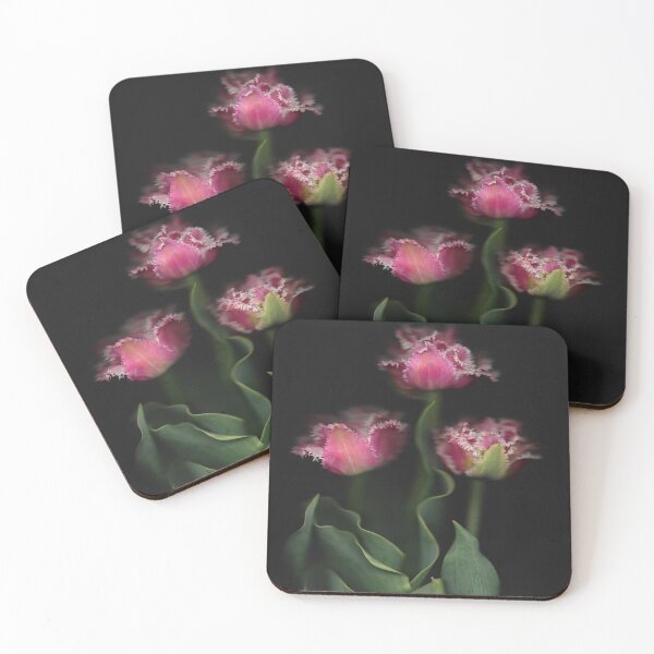 Item preview, 3 Pretty Pink Tulips In The Dark designed and sold by lmocimages.