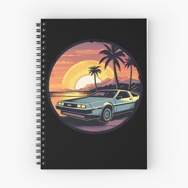 Item preview, DeLorean inspired car Sunset double side designed and sold by TeePulseMania.