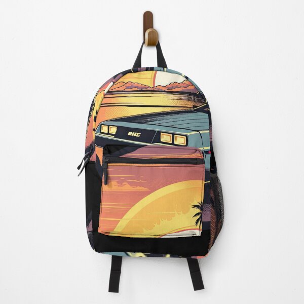 Item preview, DeLorean inspired car Sunset double side designed and sold by TeePulseMania.