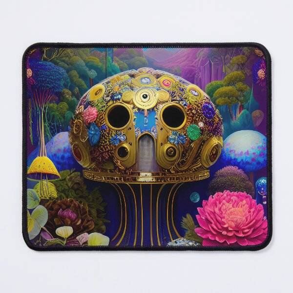 Item preview, Robotic head with natural elements, illustration. designed and sold by HAKKI ARSLAN.