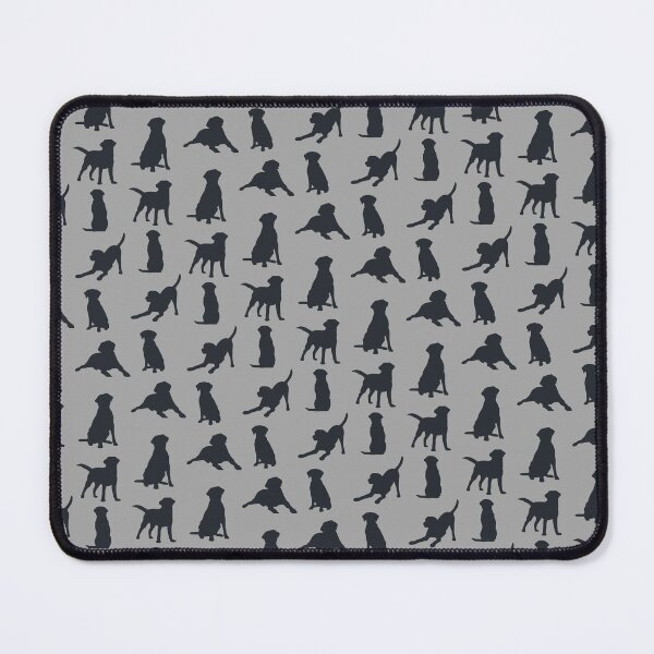 Item preview, Playful Labrador_black on gray designed and sold by quinnhopp.