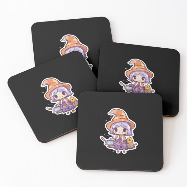 Item preview, Cute Kitchen Witch | City, Modern, Traditional, Purple, Kawaii, Halloween, Anime designed and sold by FantasySoul.