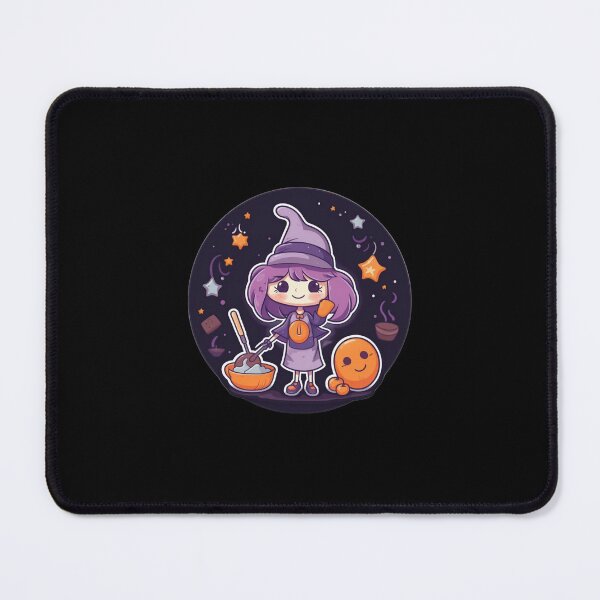 Item preview, Cute Kitchen Witch | City, Modern, Urban, Purple, Kawaii, Halloween, Anime designed and sold by FantasySoul.