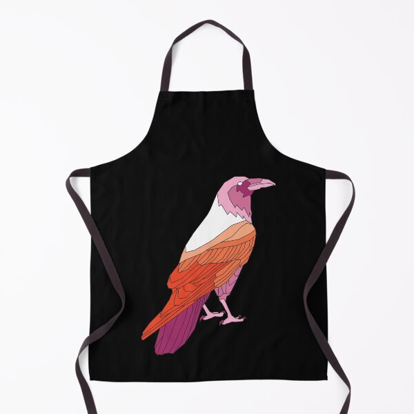 Item preview, Pride bird: Lesbian flag crow designed and sold by Kleze.