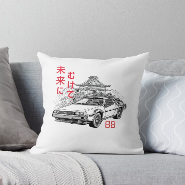 Item preview, Japanese line art DeLorean inspired car 88 mph designed and sold by TeePulseMania.