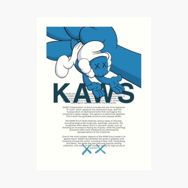 Hypebeast Kaws' Poster, picture, metal print, paint by