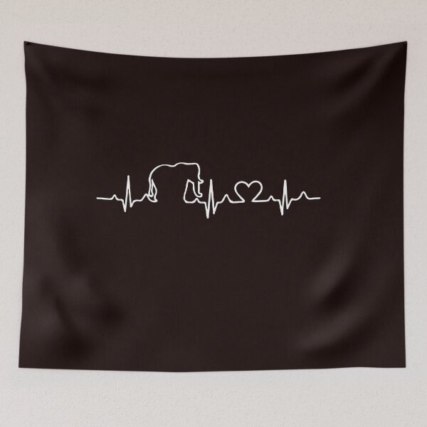 Item preview, Elephant Love Art Design Heartbeat  designed and sold by TeesByDesign.