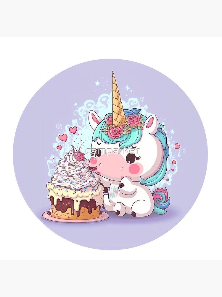 Cake Topper Fondant Birthday Child Sugar Picture Girl Boy Unicorn Unicorn  Birthday - Etsy