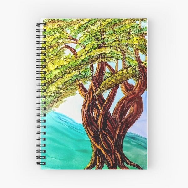 Item preview, modern abstract summer tree landscape designed and sold by Marcella Chapman.