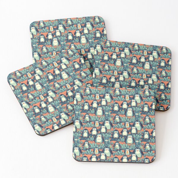 Item preview, Strange Staring Penguins Pattern designed and sold by PatternBestFan.