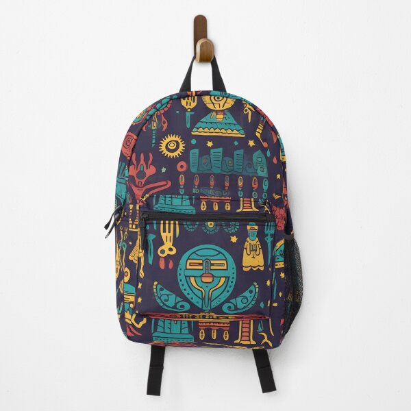 Item preview, Colorful Hieroglyphic Alien Symbols designed and sold by UlDesigns.