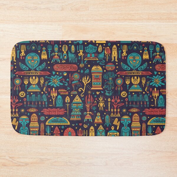 Item preview, Colorful Hieroglyphic Alien Symbols designed and sold by UlDesigns.