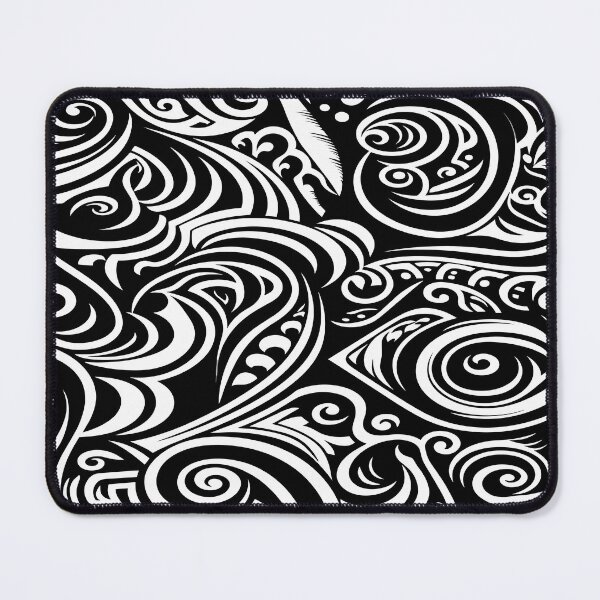 Item preview, A pattern inspired by Maori culture in black and white designed and sold by ColorDesign38.