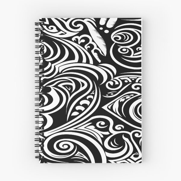 Item preview, A pattern inspired by Maori culture in black and white designed and sold by ColorDesign38.