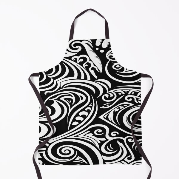 Item preview, A pattern inspired by Maori culture in black and white designed and sold by ColorDesign38.