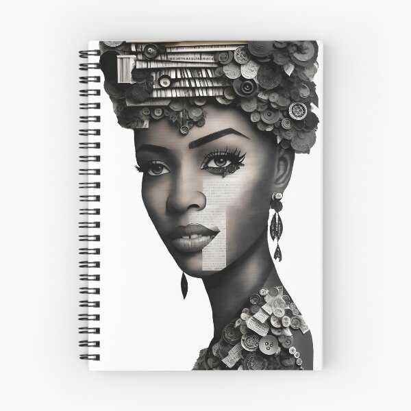Item preview, Woman on Collage of book, magazine designed and sold by Inked-Attire.
