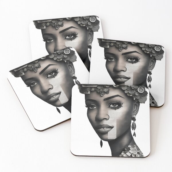 Item preview, Woman on Collage of book, magazine designed and sold by Inked-Attire.