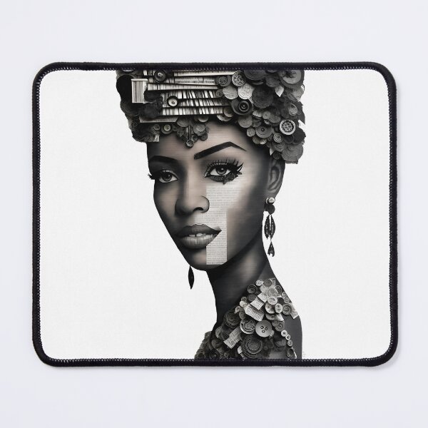 Item preview, Woman on Collage of book, magazine designed and sold by Inked-Attire.